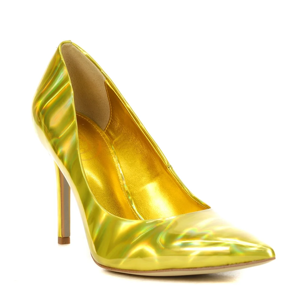 Sam Edelman Hazel Mimosa Gold High Heels - Picture 2 of 4